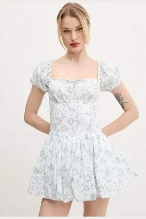 Hollister Sukienka bawełniana kolor mini rozkloszowana KI359-5085