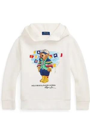 Ralph Lauren Bluza dziecięca kolor z kapturem z nadrukiem 323974848001