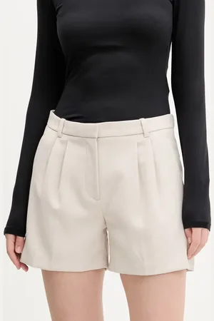 Abercrombie & Fitch Szorty damskie kolor gładkie high waist KI149-5214