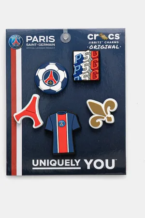 Crocs Przypinki do obuwia dziecięce Paris St Germain 5-pack kolor 10012289