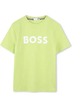 HUGO BOSS T-shirt bawełniany dziecięcy kolor z nadrukiem J52030