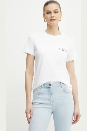 MARELLA T-shirt bawełniany CAUCASO damski kolor 2513971054200