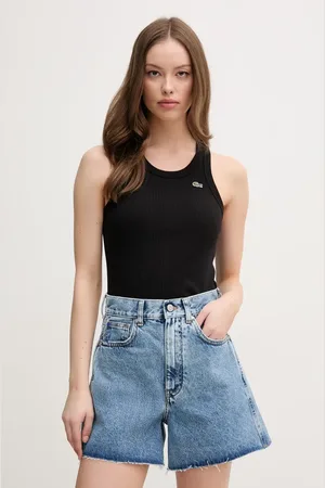 Lacoste Top bawełniany kolor