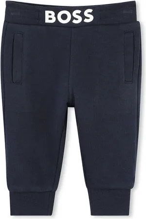 HUGO BOSS Spodnie dresowe niemowlęce kolor gładkie J52079