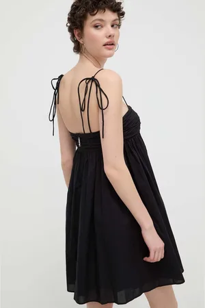 HUGO BOSS Sukienka bawełniana kolor mini rozkloszowana 50510433