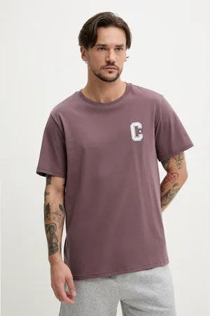 Converse T-shirt bawełniany męski kolor z aplikacją 10027362-A03