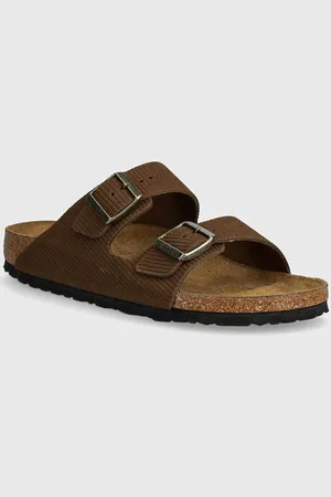 Birkenstock Klapki zamszowe Arizona damskie kolor 1028264