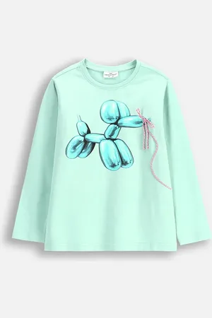 COCCODRILLO Longsleeve dziecięcy kolor COSMIC GIRL KIDS