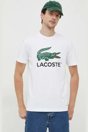 Lacoste T-shirt bawełniany kolor z nadrukiem