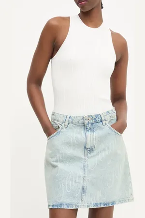 Hugo Blue Spódnica jeansowa kolor mini prosta 50534755