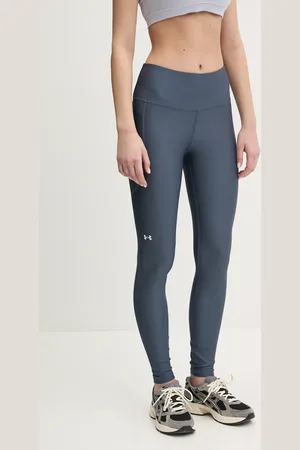 Under Armour Legginsy treningowe HG Armour HiRise kolor szary gładkie 1365336