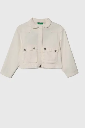 Benetton Kurtka jeansowa dziecięca kolor
