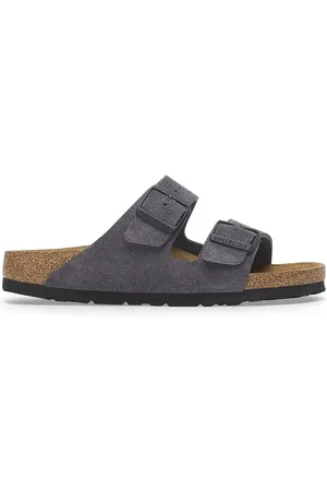 Birkenstock Klapki zamszowe Arizona męskie kolor 1028603