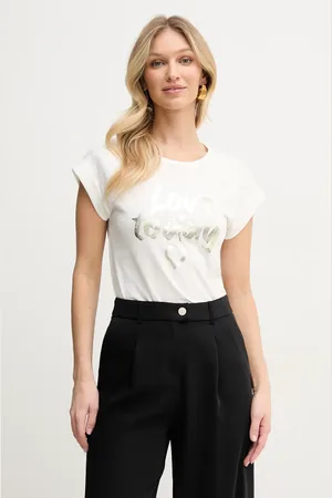 Morgan T-shirt DTOM damski kolor DTOM