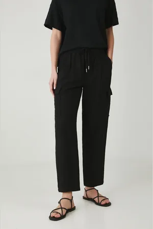 MEDICINE Spodnie lniane damskie kolor fason chinos high waist