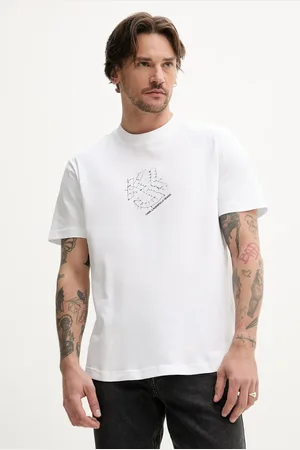 Karl Lagerfeld T-shirt bawełniany męski kolor z nadrukiem A2M17073