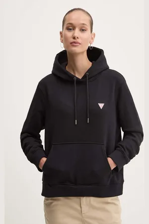 Guess Bluza damska kolor z kapturem gładka W4YQ04 KC811