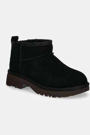 UGG śniegowce zamszowe dziecięce KIDS CLASSIC ULTRA MINI NEW HEIGHTS kolor 1157732K
