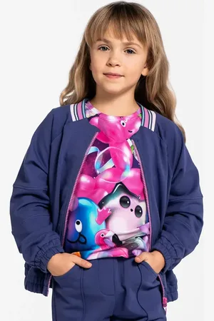 COCCODRILLO Bluza dziecięca kolor gładka COSMIC GIRL KIDS