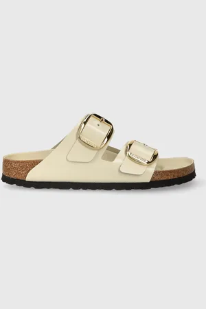 Birkenstock Klapki skórzane Arizona damskie kolor 1026128
