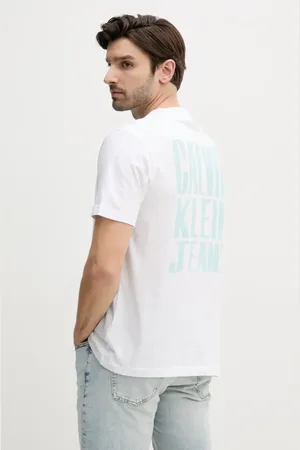 Calvin Klein T-shirt bawełniany męski kolor z nadrukiem J30J327523