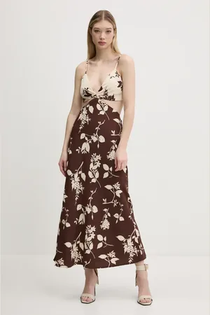 Abercrombie & Fitch Sukienka kolor midi rozkloszowana KI159-5551