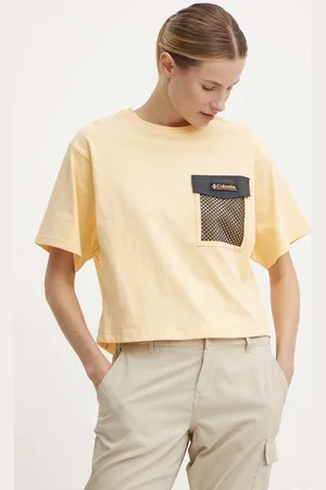 Columbia T-shirt bawełniany Painted Peak damski kolor 2074491