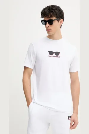 Karl Lagerfeld T-shirt męski kolor z nadrukiem 552235.755400