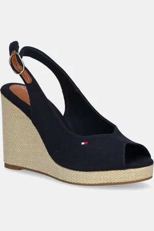 Tommy Hilfiger Sandały FLAG HIGH WEDGE ESPAD SLINGBACK kolor FW0FW08597