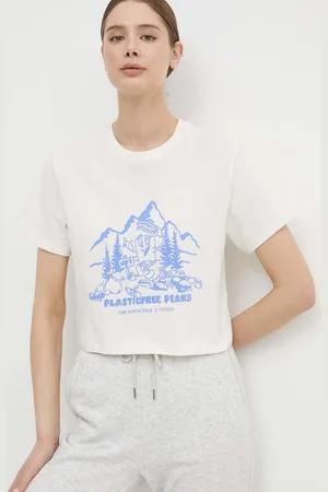 The North Face T-shirt bawełniany damski kolor NF0A87E0QLI1