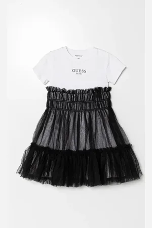 Guess Sukienka dziecięca kolor midi rozkloszowana J5RK18 K6YW0