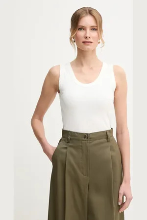 Max Mara Top bawełniany kolor 2515941022600
