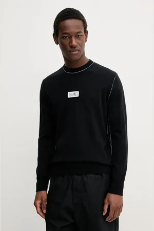 Maison Margiela Sweter wełniany męski kolor lekki SH0HL0017