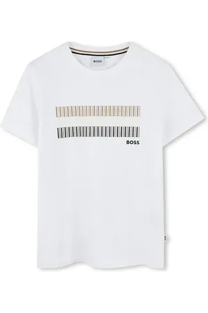 HUGO BOSS T-shirt bawełniany dziecięcy kolor z nadrukiem J52035