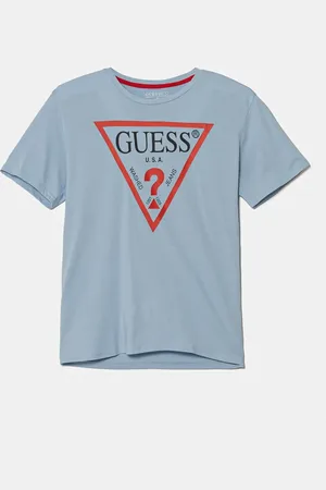 Guess T-shirt bawełniany dziecięcy kolor z nadrukiem L73I55 K8HM0