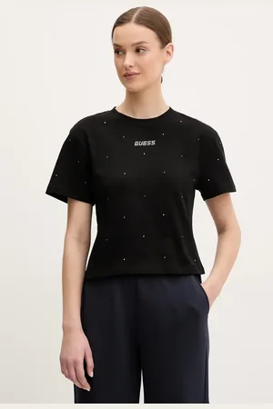 Guess T-shirt bawełniany PRIMULA damski kolor V5GI00 I3Z14
