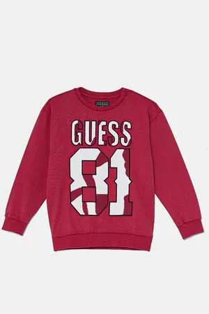 Guess Bluza bawełniana dziecięca kolor z aplikacją L4YQ08 KA6R4