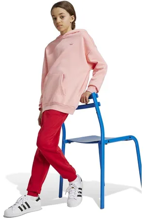 adidas Bluza dziecięca HOODIE kolor z kapturem gładka IY9554