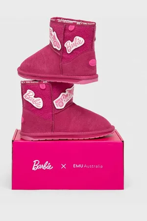 Emu Buty zimowe zamszowe dziecięce x Barbie, Wallaby Mini Play kolor