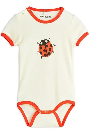 Mini Rodini Body bawełniane niemowlęce Ladybugs 2524011311