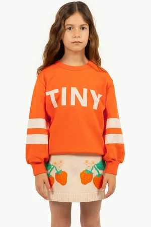 Tiny Cottons Bluza bawełniana dziecięca STRIPES LOGO SWEATSHIRT kolor z nadrukiem SS25-155