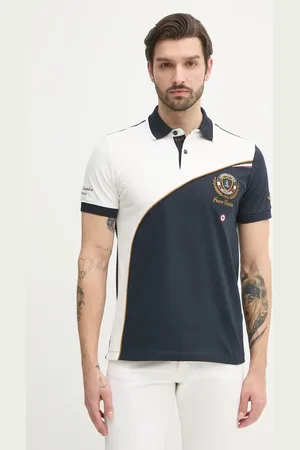 Aeronautica Militare Polo męski kolor z aplikacją PO1858P173