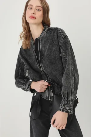 MEDICINE Kurtka bomber jeansowa kolor oversize