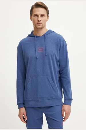 HUGO BOSS Bluza lounge kolor z kapturem z nadrukiem 50525244