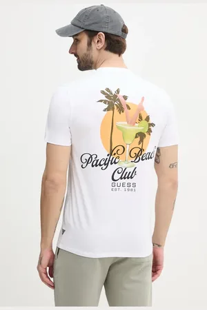 Guess T-shirt bawełniany męski kolor z nadrukiem M5GI58 KBW41