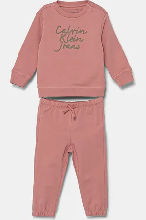 Calvin Klein Dres bawełniany niemowlęcy kolor IN0IN00288