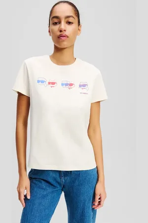 Karl Lagerfeld T-shirt bawełniany damski kolor A2W17114