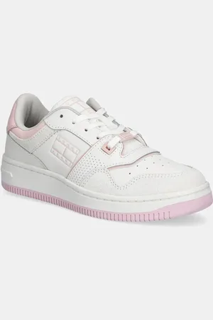 Tommy Hilfiger Sneakersy RETRO BASKET WASHED SUEDE damskie kolor EN0EN02773