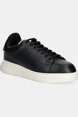 Emporio Armani Sneakersy skórzane kolor X4X264 XF768 00002