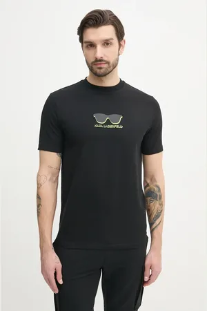 Karl Lagerfeld T-shirt męski kolor z nadrukiem 552235.755400